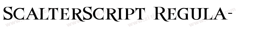 ScalterScript Regula字体转换